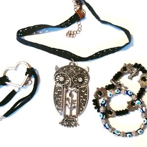 Black Choker Jewelry Set